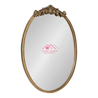 Miroir encadré pour la décoration du salon et de la chambre à coucher, best-seller, or français décoratif