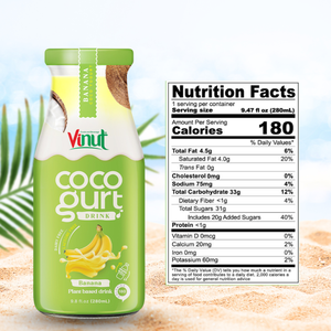 เครื่องดื่ม cocogurt ได้รับการรับรองฮาลาลโคเชอร์280มล. กล้วย OEM ฉลากส่วนตัว - Product Image 4
