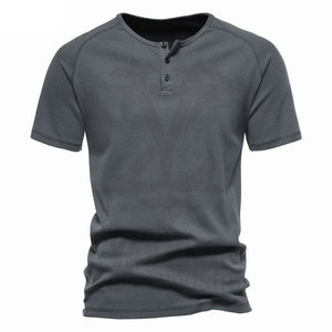 เสื้อยืดผู้ชายผ้าคอตตอน/ใยไผ่เนื้อหนาคุณภาพดีที่สุดปี 2023 แบบเรียบง่าย สวมใส่สบาย พร้อมโลโก้สั่งทำ - Product Image 5