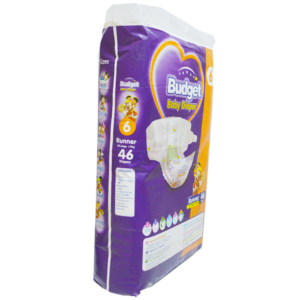 Couches pour bébés XXL 46 de haute qualité avec coussinet d'absorption profonde en coton lisse poignets de jambe flexibles et sécheresse longue durée - Product Image 4