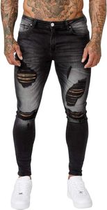 Jeans de Hombre de Diseño Personalizado OEM, Talla Grande, Estilo Urbano, Cómodos, de Primera Calidad, Cintura Media, Pierna Recta, Lavados, Ligeros - Product Image 5