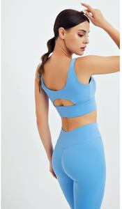 Conjunto de Yoga para mujer, traje deportivo de dos piezas, cintura alta para correr, ajustado, transpirable, malla elástica, conjunto de gimnasio, mallas para mujer - Product Image 2