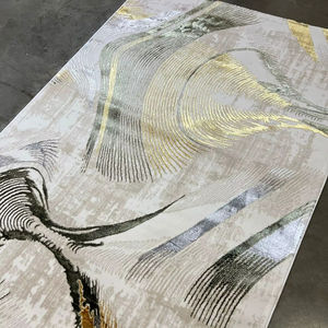 Alfombras Turcas Modernas de Polipropileno Tejidas a Máquina, Alfombras de Yute de Alta Calidad Resistentes a las Manchas, de Pelo Alto, Abstractas, para Dormitorio y Hogar - Product Image 1