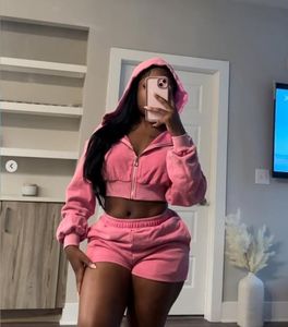 ชุดวอร์ม2ชิ้นผ้าฟลีซสำหรับผู้หญิงชุดออกกำลังกายแบบสปอร์ตระบายอากาศได้ดีนุ่มทันสมัยสำหรับฤดูหนาว - Product Image 6