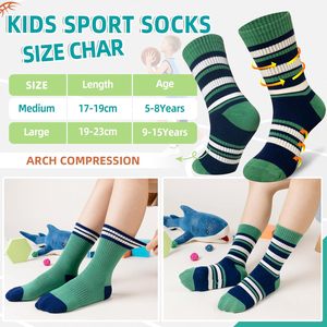 Baloncesto Atlético Equipo deportivo Calcetines casuales para jóvenes 6 pares 85% algodón 15% Spandex Algodón transpirable para deportes de invierno - Product Image 5