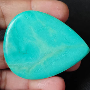 Cabochons de Turquoise chinoise naturelle de haute qualité faits à la main pierres précieuses en vrac tailles mélangées 5-8mm pour la fabrication de bijoux - Product Image 1