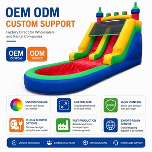 Tobogán Acuático Inflable Comercial <span class=keywords><strong>de</strong></span> Doble Carril con Piscina, Tobogán Acuático Grande para Exteriores, <span class=keywords><strong>Alquiler</strong></span> para Fiestas <span class=keywords><strong>de</strong></span> <span class=keywords><strong>Verano</strong></span> en el Patio Trasero - Product Image 4