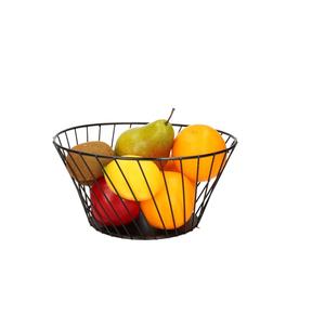 Panier à fruits en fil métallique moderne pour comptoir de cuisine, bol de rangement pour pain rond en spirale décoratif, centre de table pour la décoration de la maison - Product Image 4