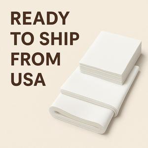 Serviettes de table Ivory Airlaid Bookfold Serviettes en papier biodégradables jetables en tissu pour les fêtes de mariage USA - Product Image 5