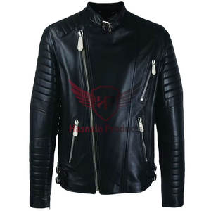 Nouveauté Veste en cuir pour homme, vintage, personnalisée, pour motards et motards, manteau d'hiver-Veste pour homme en cuir de qualité supérieure - Product Image 1