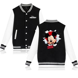 Chaqueta Bomber de Béisbol con Diseño de Mickey y Minnie, Estilo Hip Hop Harajuku, Casual, para Hombre y Mujer, Nueva Colección 2026 - Product Image 5