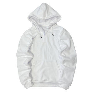 Sudadera con capucha y media cremallera personalizada para hombre, ropa de invierno, impresión Digital, nuevo diseño, bordado de gran tamaño a granel - Product Image 4