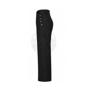 Pantalon de guerre napoléonien en toile personnalisé avec design inspiré de la période, coutures détaillées, coupe confortable, tissu léger et écologique - Product Image 3