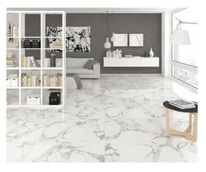 Telha de mármore 60*120 marvel calcatta saturio, telhas de porcelana vitrificadas 60*120, softmarbo creama mármore branco na índia