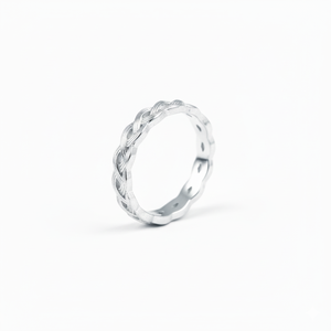 Anillo giratorio de estilo clásico de Plata de Ley 925 para mujer - Product Image 1