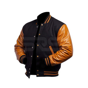 Latest Wholesale Windproof <b>Waterproof</b> Formal Canvas Men Wool/Polyester Sleeve Camouflage Letterman Jacket Front Logo Spring Best - Product Image 1