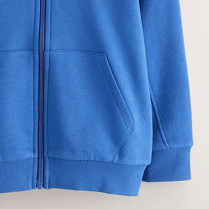 Sweat-shirts unisexe de haute qualité pour garçons, avec poches latérales, fermeture éclair, manches longues et capuche, pour les acheteurs en gros. - Product Image 4