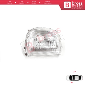 BSP1245-1 Left Side <b>Door</b> Wing <b>Mirror</b> White Clear Indicator Lamp Lens for Sprinter MK3 907 910 2018-On 9109064700 - Product Image 3