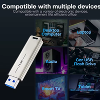 Clé USB Zhisenova avec logo personnalisé, 32 Go/64 Go/128 Go/256 Go, haute vitesse USB3.2, en métal, avec certification CE/FCC/ROHS, garantie 1 an