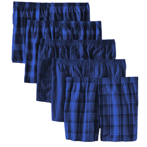 100% algodón tejido ligero Yearn Dyed hombres bóxer personalizado ajuste suelto cómodo desgaste varios colores pantalones cortos de cintura elástica ligera. - Product Image 4