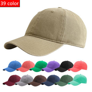 Logotipo personalizado lavado en blanco gorras de béisbol bordado de alta calidad unisex, poliéster/algodón deporte papá sombrero Gorras gorras de béisbol - Product Image 1