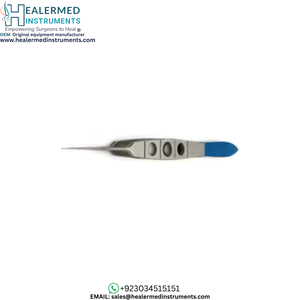 Fórceps de córnea oftálmica, recto, 0,12mm, acero inoxidable - Product Image 1