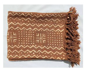 Vente en gros 100% coton Couverture de literie tissée à la main imprimée par blocs de toile de boue indienne décorative pour la maison bohème - Product Image 6