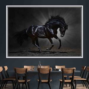 Arte impreso en lienzo para pared: elegante decoración para dormitorio estilo granja, lienzo con marco blanco - Product Image 1