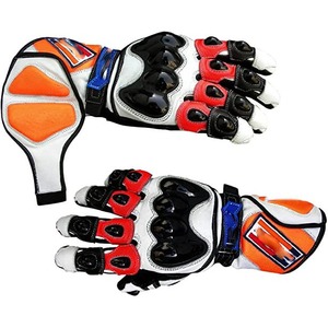 Guantes transpirables de cuero de motocicleta Retro de piel de oveja de alta calidad para guantes de carreras - Product Image 3