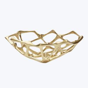 Bol à fruits au design unique Vaisselle Plateau et supports d'ustensiles de cuisine en métal sans danger pour la maison, l'hôtel et le restaurant Prix d'usine Lot de 2 - Product Image 1