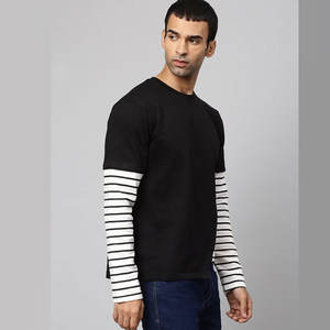 เสื้อสเวตเตอร์แขนยาวของผู้ชายเสื้อสเวตเชิ้ตสำหรับผู้ใหญ่ผ้าฝ้ายผสมผสมผ้าฝ้ายสวมใส่สบาย - Product Image 3