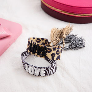 J & D braccialetto con lettere intrecciate in corda dolce e fredda bracciale regolabile gioielli alla moda bracciale - Product Image 2