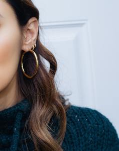 Boucles d'oreilles simples bijoux pour femmes argent Boho Style boucles d'oreilles bijoux 925 en argent Sterling tendance boucles d'oreilles faites à la main bijoux - Product Image 5