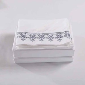 Ensemble de draps de lit 100% coton de luxe en gros moderne imprimé rafraîchissant respirant doux sensation de main Textile de maison - Product Image 3