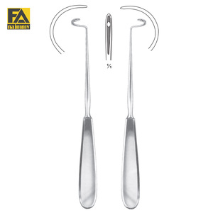 AGUJA DESCHAMPS (Roma para mano derecha) Aguja de ligadura Deschamps médica de alta calidad Acero inoxidable 20 cm Instrumentos quirúrgicos - Product Image 2