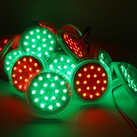 Luces LED RGB direccionables de 60 mm, 24 V, IP66, impermeables, de PVC, para parques temáticos