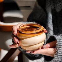 Offre Spéciale Transparent haute Borosilicate spirale verre tasse à café 270ml ménage créatif lait verre verres