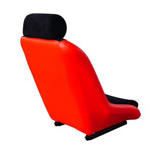 Sedile vintage nero e rosso - Product Image 2