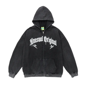 Ustom-Sudadera con capucha para hombre, prenda deportiva masculina ligera con estampado de puff y letras 3D, 100% algodón - Product Image 4