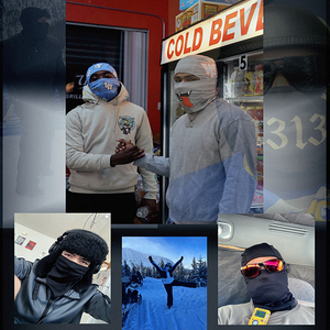 Fabricant de masques de visage en polaire pour moto et vélo, masque de ski personnalisé imprimé pour hommes et femmes, livraison DDP - Product Image 4