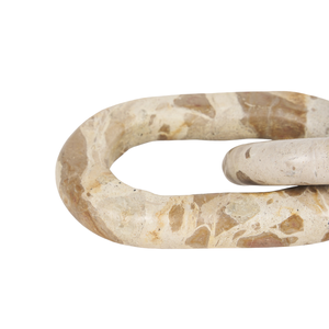 Juego de cadena de dos anillos de mármol natural hecho a mano, mármol amarillo con anillos redondos, decoración ecológica para el hogar y la Oficina - Product Image 3