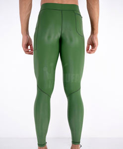 Collants respirants personnalisés pour hommes Collants de sport en tissu pour la course à pied Gym Compression Vêtements de sport durables disponibles - Product Image 4