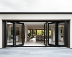 NGOCDIEP-DPro Puertas plegables modernas de aluminio 6063-T6 Puerta plegable de vidrio con aislamiento térmico y acústico para exteriores comerciales y de hoteles - Product Image 6