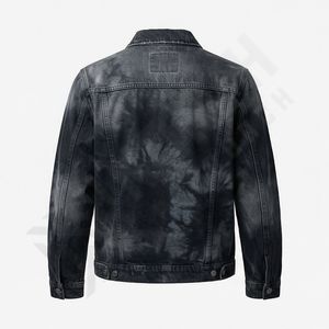 Veste en jean coupe ajustée coupe-vent la plus vendue pour homme, de haute qualité, logo personnalisé sur le devant, nouveau design tendance, vêtement d'extérieur - Product Image 2