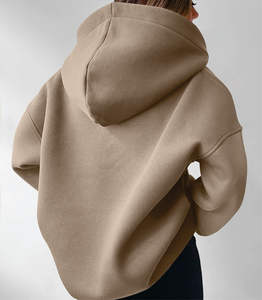 Women's Oversized Hooded Pullover <b>Fleece</b> <b>Sweaters</b> Anti-Wrinkle Winter Fashion with Long Sleeves - Product Image 5