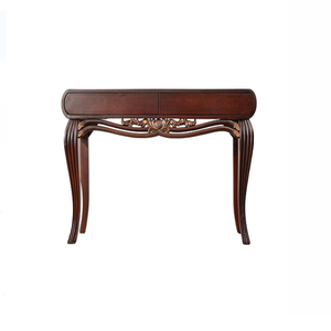 ชุดห้องนั่งเล่นวัสดุธรรมชาติสไตล์คลาสสิกไม้แกะสลักย้อนยุคหรูหราคอนโซลโต๊ะคุณภาพสูง - Product Image 1