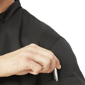 Fabricant professionnel Veste de chef de style luxe Uniformes de manteau de chef à manches longues Uniforme de chef de cuisine d'hôtel - Product Image 6