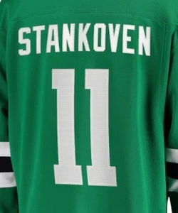 Camisetas de hockey sobre hielo sublimación personalizada con bordado 3D transpirable y antibacteriano 100% tela de poliéster - Product Image 3