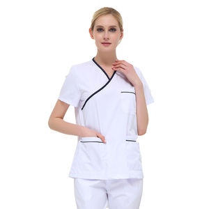 Verano salón de belleza Mujer Doctor Jogger dos piezas personalizado sublimación Logo Hospital Scrubs enfermería Scrubs uniformes conjuntos - Product Image 5