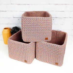 Panier en macramé élégant et unique, organisateur artisanal pour le rangement des jouets, décoration de la maison, table et chambre à coucher, en provenance d'Inde - Product Image 3